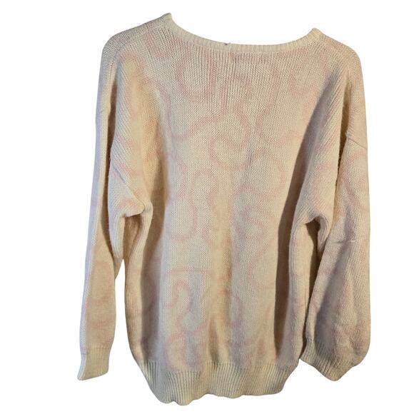 Blake by Devon Cream Knit Sweater Size Large 0270 - Picture 3 of 8